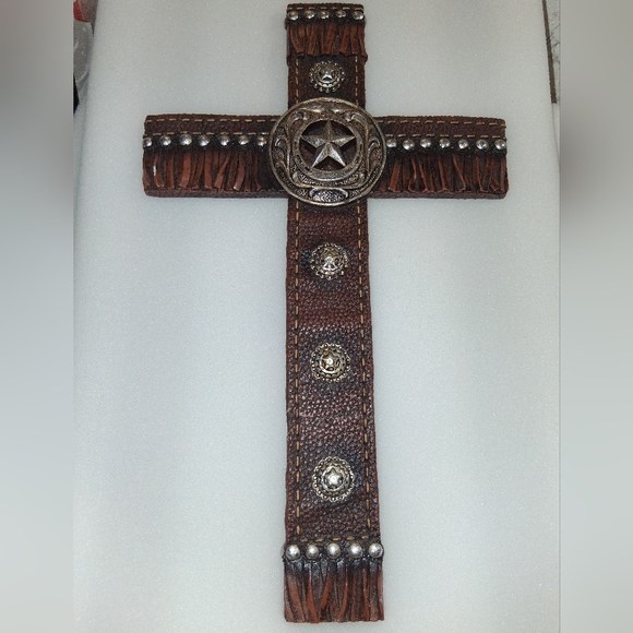 Other - Rustic Brown Cross Wall Art